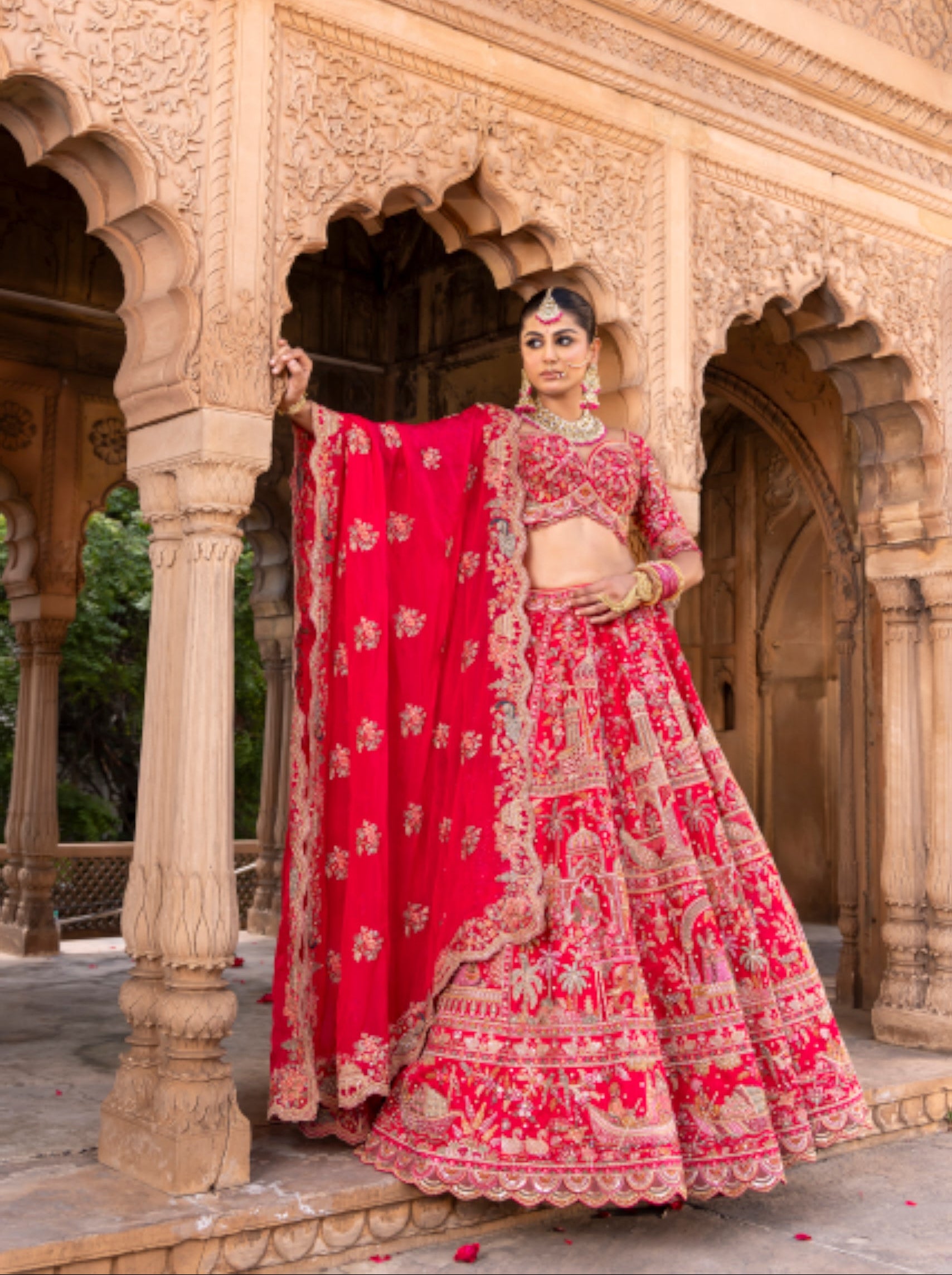 Golden Radiance Bridal Lehenga
