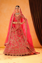 Peacock Riwaayat – Rani Pink Bridal Lehenga