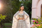 Celestial Pastel Garden Couture Lehenga