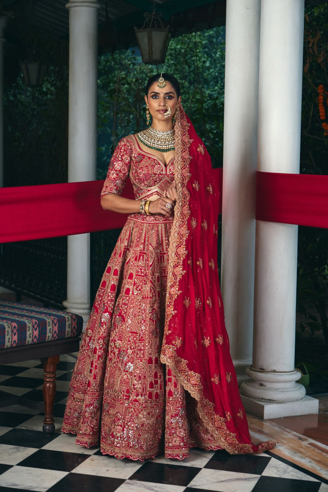 Imperial Ruby Charm Lehenga