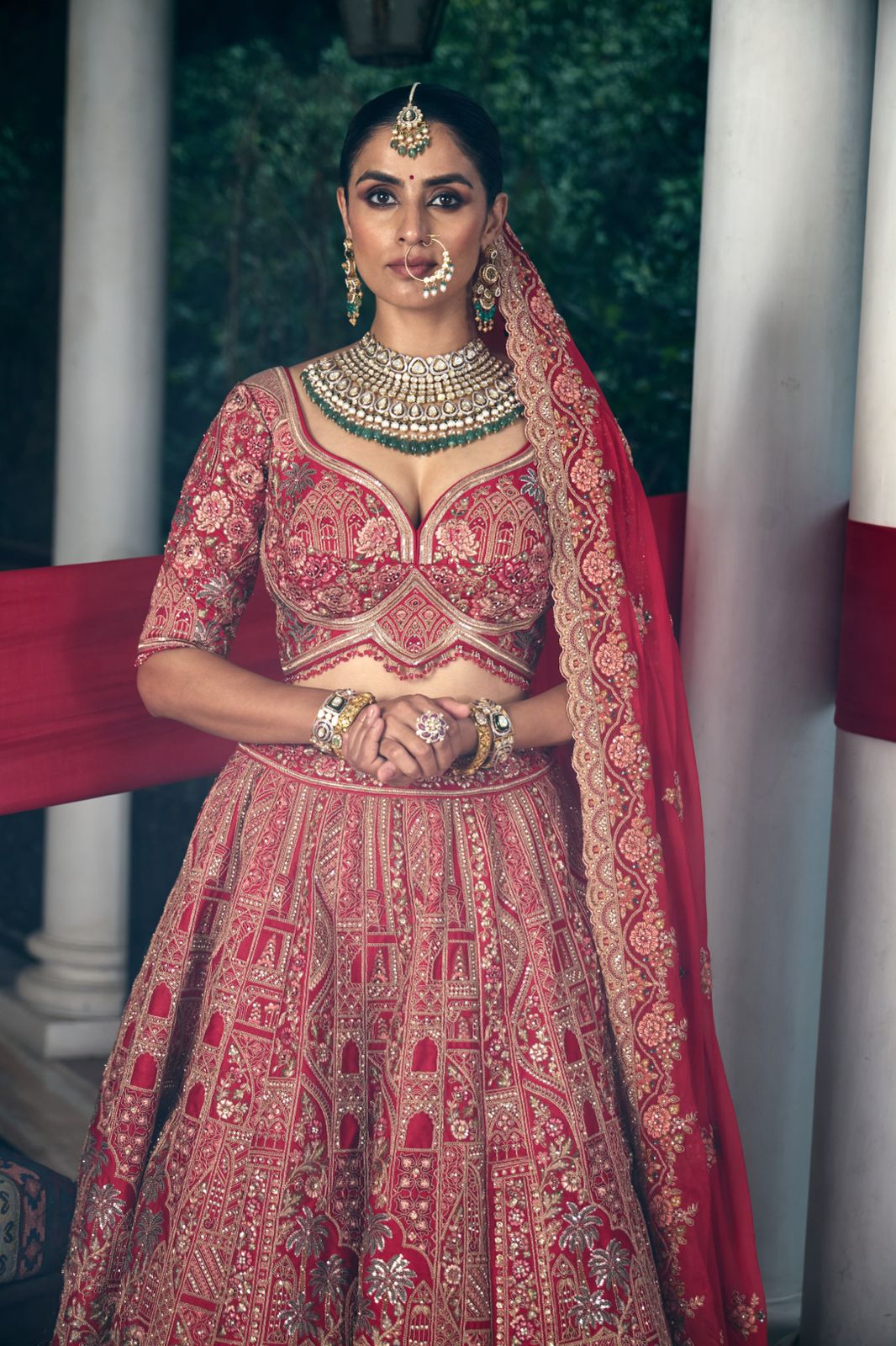 Imperial Ruby Charm Lehenga